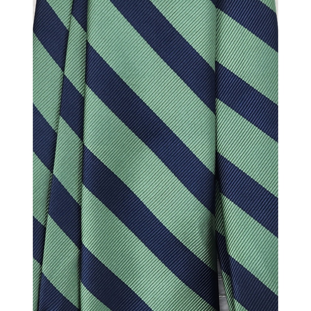 American Eagle Outfitters AEO Mens Blue Green Striped Polyester Necktie 1037
